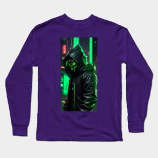 Cyberpunk Street Ninja Vibes Tee! Long Sleeve T-Shirt